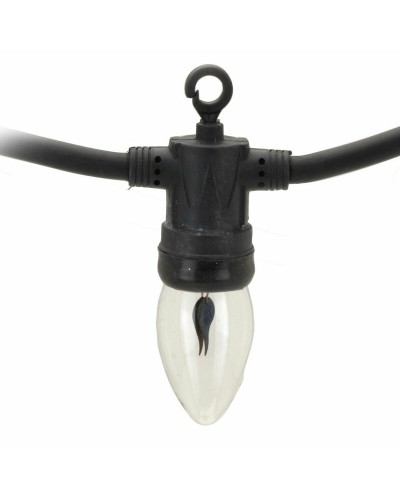 Lifetime LED Garland 5.1 m + 1.5 m, Black, Flame Effect
